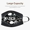 Elviros Travel Toiletry Bag for Women and Men,Lightweight Makeup Bag Hanging Dopp Kit with Shaving Compartment Cosmetic Organizer Small Tool Bag Travel Essentials,Gifts for Men(Black) #1