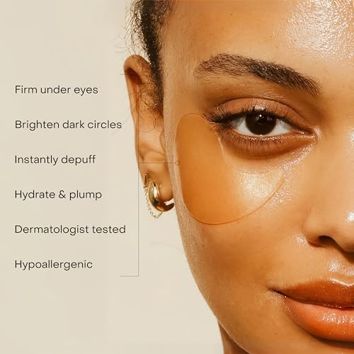 True Botanicals Chebula Multi-Corrective Eye Patches for Fine Lines, Puffiness & Dark Circles | Firming Under Eye Patches with Hyaluronic Acid & Antioxidants | Hydrating Eye Mask Treatment | 25 Pairs