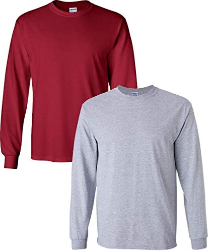 Image of Gildan Men's Ultra Cotton Long Sleeve T-shirt, Style G2400