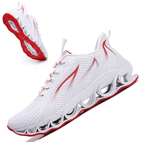 Sneakers for Men Sport Running Shoes Athletic Tennis Walking Shoes Fashion Sneakers White Size 11