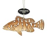 Personalized Nassau Grouper Fish Christmas Ornament