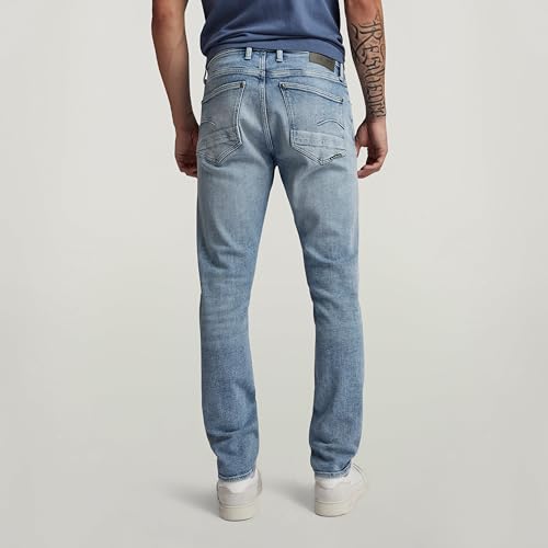 G-STAR Raw - Mens Revend Forward Skinny Jeans, Color Sun Faded Nubay Blue, Size: 27W x 30L2