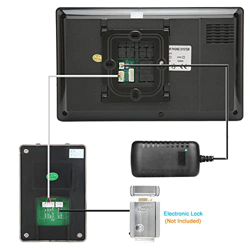Campainha câmera de segurança, controle de fechadura eletrônica vídeo porteiro campainha 7 polegadas