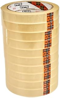 Scotch 3M 5081566 taśma klejąca przezroczysta 508, PP, rozmiar taśmy (dł. x szer.): 66 m x 15 mm, 10 rolek
