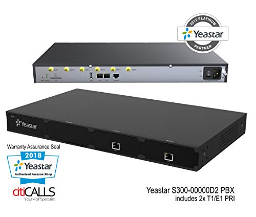 YeaStar YST-S300-00000D2 VoIP SIP IP Rack PBX 300 Ext 0 FXS 0 FXO 0 GSM 2 PRI