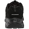 Skechers womens Dlites-play Wide Fashion Sneaker, Black, 10 Wide US