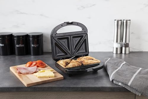 Russell Hobbs Sandwich Toaster and Toastie Maker – Prepares 2 Toasties, Cuts and Seals, Easy Clean Non-Stick Plates, Vertical Storage - Image 5