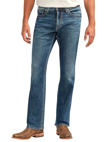 Image of Silver Jeans Co. Mens Jace Slim Fit Bootcut Jeans