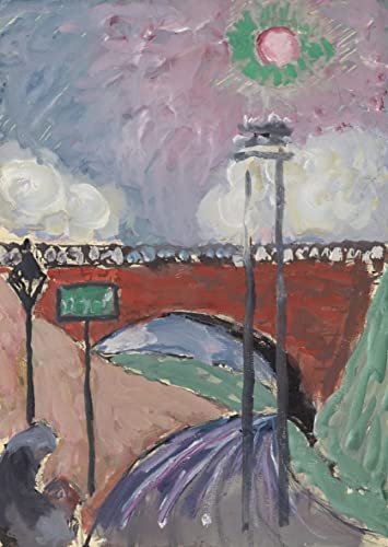 Pintura mural en lienzo de alta calidad con el arte clásico de Werefkin en 60x90cm