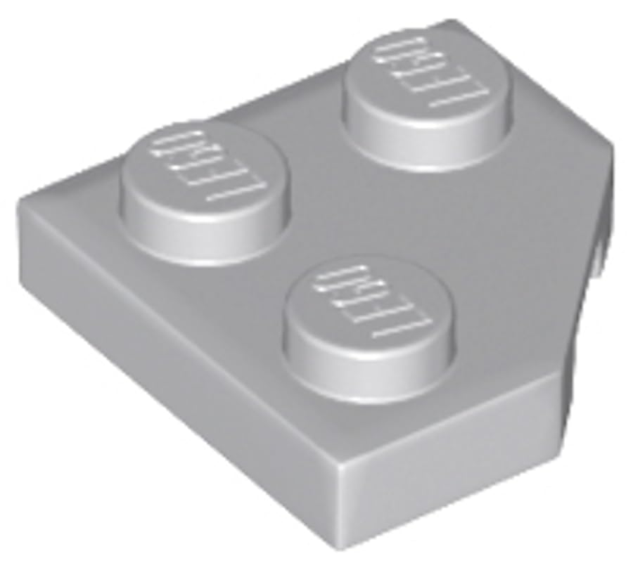 LEGO Wedge, Plate 2 x 2 Cut Corner, Part 26601 (Light Bluish Gray, 50, Bricks) โ image 1