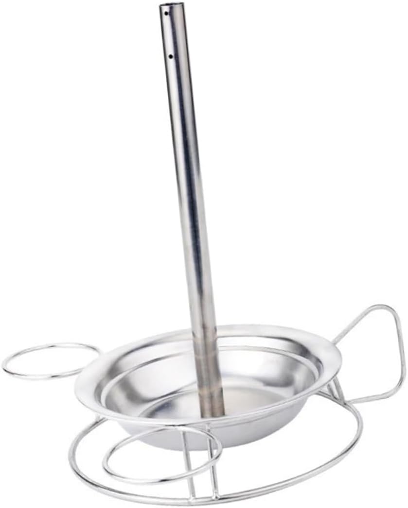 Stainless Steel Roast Rack with Drip Pan Chicken Holder for Oven and Grill for Turkey Roasting Easy to Use for Outdoor Bbq and Camping