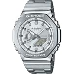 Casio G-shock - Orologio Uomo Al Quarzo Militare Cinturino In Acciaio Inox Grigio Cassa In Resina Quadrante Digitale Grigio - GM-2110D-7AER