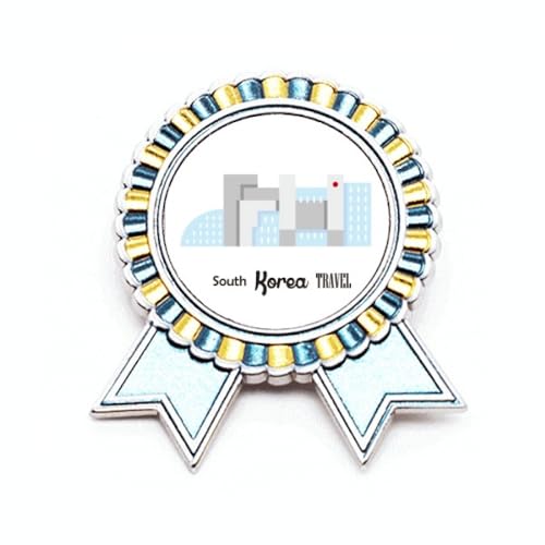 Broche monuments de la Corée du Sud métal M idée cadeau pour fans de K-culture