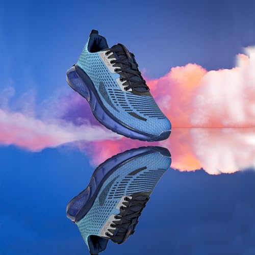 Image of Allen Cooper Training,Atheletic,Gym,Sports Comfortable Extra Max Air Capsule Air Cushion with Memory Foam Insole,Anti Skid Tech Grip Walking Shoes for Men(303 Grey /Navy-Sizes 6,7,8,9,10)