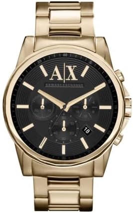 Armani Exchange Watch for Men, Quarz-Chronograph und 45 mm Gehäus...