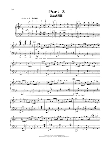 Suite for flute and jazz piano trio -partition+parties separees