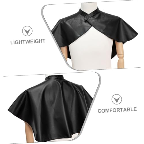 Capa impermeable para tinte de cabello 2 pzs negro para barbería miniatura 3