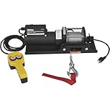 Ironton 120 Volt AC Powered Electric Utility Winch - 1,500-Lb. Capacity, Galvanized Steel Aircraft Wire Rope