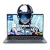 Bmax X15 Pro Laptop, Intel N95 (4C/4T, Up to 3.4GHz, Beats N97/N100/N150) 16GB DDR4 512GB NVMe SSD, 15.6″ FHD Slim Notebook Computer Windows 11 Pro, Wi-Fi 5, BT 5.0, USB-C for Home, Office & Students