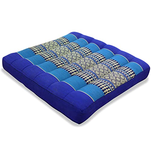 Livasia | Coussin de Sol | Carré | 35 x 35 x 6,5 cm | Rembourrage en Kapok | Coussin de Chaise ou de Fauteuil de Jardin Cover