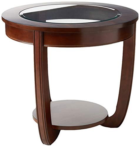 Furniture Of America Byrnee End Table, Dark Cherry #TOP2
