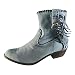 KAMEIMEI Stivaletti da donna Western vintage, eleganti, classici, da cowboy, Azzurro, 40 EU
