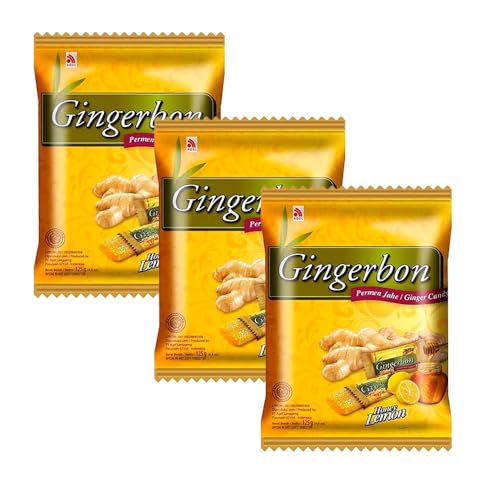 Caramelos de jengibre con miel y limón 125g - Pack 3 unidades (3x125g)