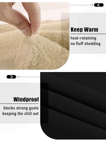 ZITY Men's Fleece Lined Sweatshirt Thick Sherpa Sweatshirts Kangaroo Pocket - image 6