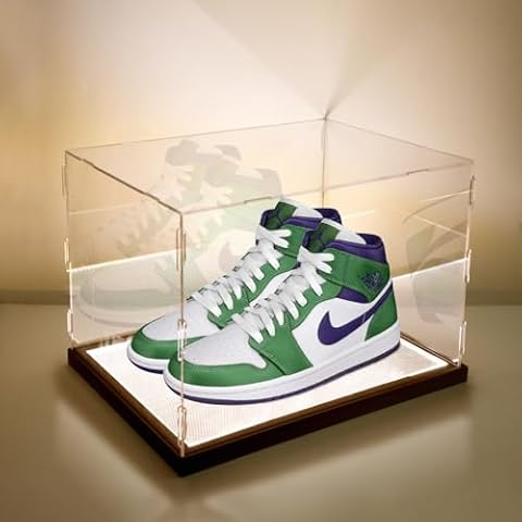 LuxRound LED Acrylic Shoe Display Case Cover