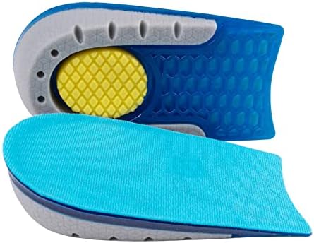 Aikowener Heel Lift Inserts Silicone Heel Cup Pads, Heel Cushions with Massaging Gel Cushion Insert for Heel Ankle Pain Heel Spurs for Women/Men 1inch Height