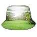 Produktbild jenny-shop Gartenansicht Grüne Bäume Hintergrund Morgen Sommer Angeltour Sun Packable Fisherman Cap Sun Hat Bucket Hat Fishing Cap