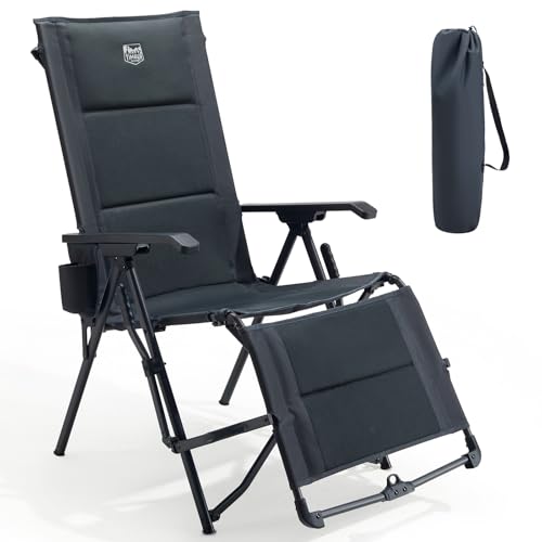 Timber Ridge Chaise de Camping Pliable avec Repose-Pieds Dossier Inclinable en 4 Positions Assise...