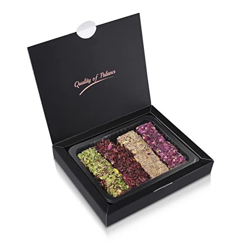Palanci | Türkische Süssigkeiten Mix 400 gr. | Turkish Delight | Premium Lokum seit 1870 | Vegan | Jelly Fruit mit Granatapfel, Rosen, Rosinen, Pistazien, Kadayif | vegane Snacks | Süßigkeiten Mix Cover