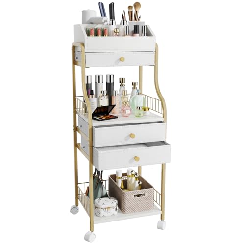 HapiRm Floor Makeup Organizer Storage - Vanity Skincare Make Up
