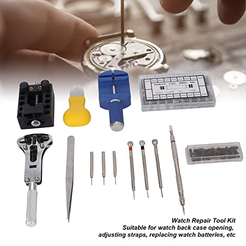Kit d'outils de réparation de montres en acier avec ouvre-boîtier de précision