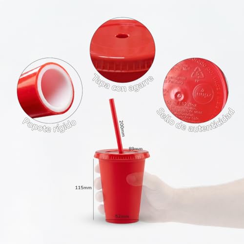 La mejor comparación de Vaso con tapa y popote para comprar hoy. 20 vaso con tapa y popote marca UUPZ (3)