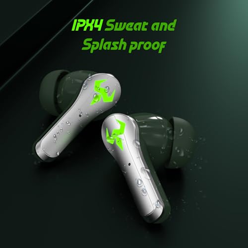 Image of AROMA NB126 Axis Upto 50 Hours Playtime* Fast Charging RGB 45Ms Latency True Wireless Bluetooth v5.4 Gaming Earbuds