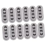HOMSFOU 24 piezas Protectores Adhesivos para Asiento de Inodoro Amortiguadores Antideslizantes Accesorios Duraderos para Tapadera Wc Ruidos y Protege Superficies