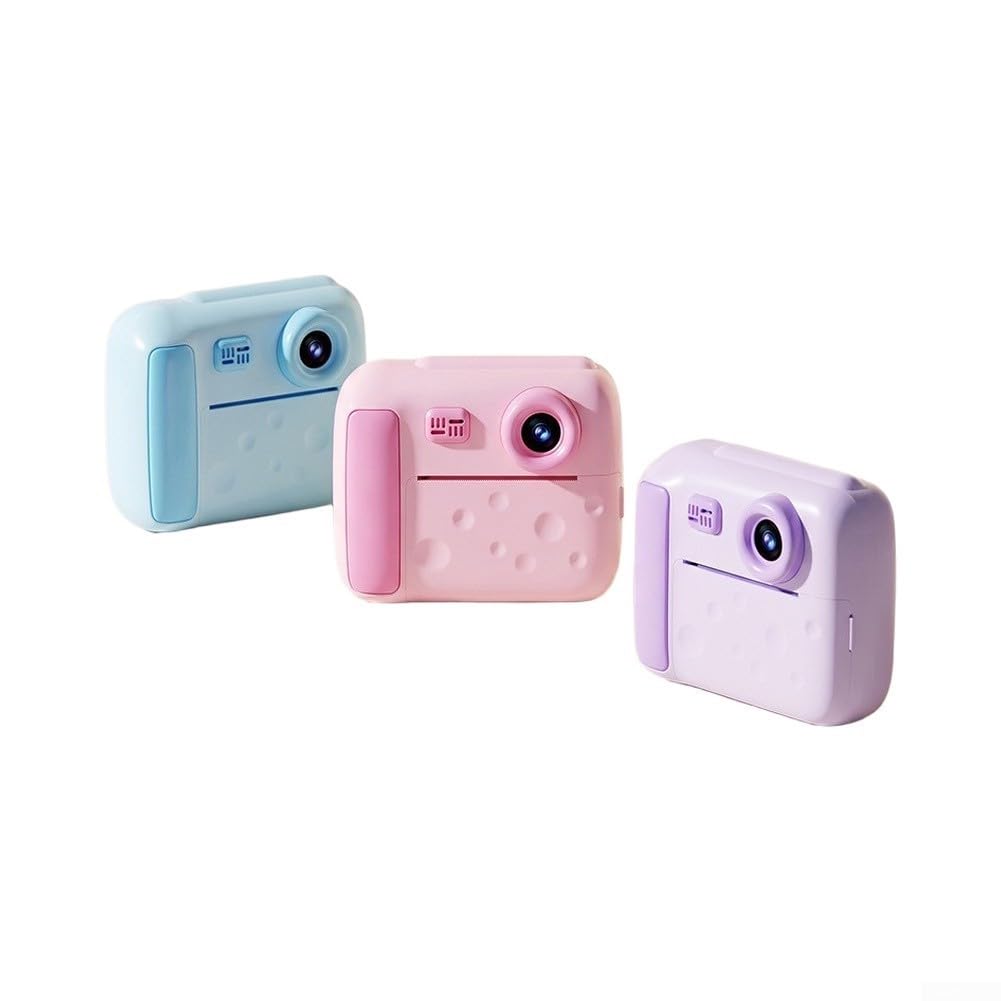 Sofortbildkamera für Kinder 48MP HD Foto Druck(Pink)