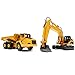 Top Race Construction Toys Set - Metal Excavator Toy, Dump Truck for Kids - Realistic Toy Trucks with Moving Parts for Indoor, Outdoor Play - Durable Construction Vehicles for Boys and Girls
