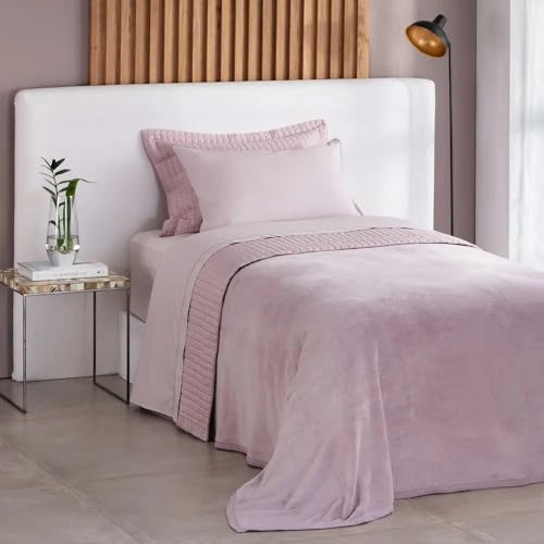 Buddemeyer Cobertor Solteiro Aspen ll 100% Poliéster Rose