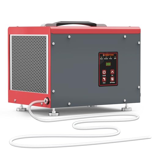 Abestorm Crawl Space Dehumidifiers with Pump and Hose 70 PPD Energy Star Compact Portable Commercial Dehumidifier Up to 1000 sq ft Auto Defrost Memory Starting Crawlspace dehumidifiers