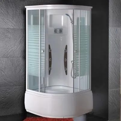 Bagno Italia Box doccia idromassaggio 90x90 cm cabina multifunzione con 6 getti vasca anti-scivolo