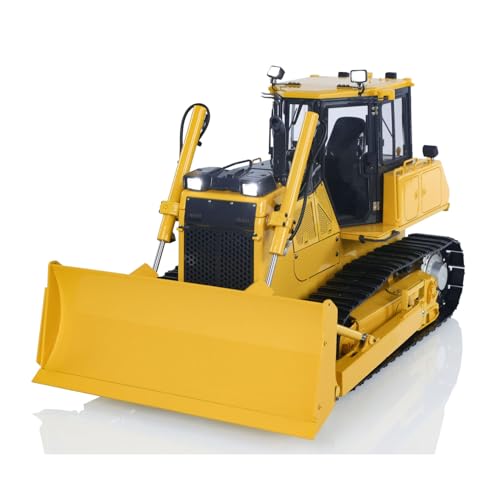wheelfun 1/12 RC Metal Hydraulic Bulldozer D65EX Radio Controlled Heavy Machine Model PNP Construction Car Light Sound System I6S Hobby Grade Model