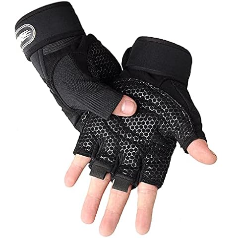 SUJAYU Workout Gloves with Wrist Wraps Cover