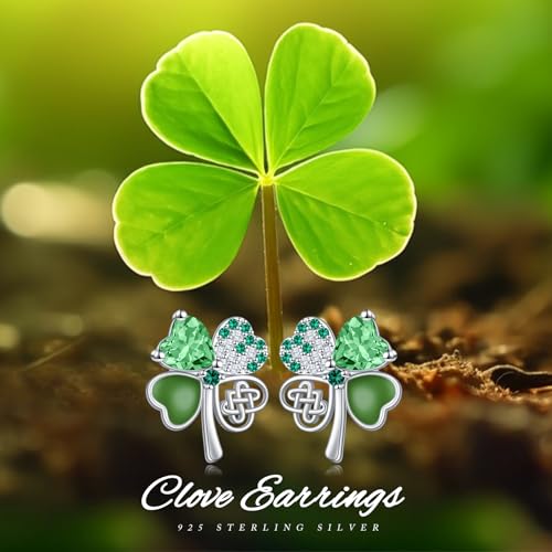 Boucles d'oreilles trèfle en argent pour illuminer votre Saint-Patrick - 7