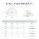 ONEFENG Realistisch Silikon Brüste Zum Schwimmen, Mastektomie Brustprothese für Frauen Fake Brust Form Transparent((300g Cup A/B/C)