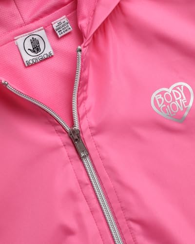 Body Glove Girls Windbreaker - Cozy Zip-Up Hooded Jacket for Girls (7-12)3