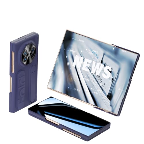 HUOLUNGJIN �d�b�X�^�C�� Huawei Mate XST/XT�Ή� �t���b�v�t�H���I�P�[�X �X�^���h�������X�g�X�g���b�v�t���A�t���{�f�B�ϏՌ��ی�L�b�N�X�^���h�J�o�[�A�q���W�ی�t��(�u���[)