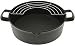 Iwachu 410-185 Cast Iron Tempura and Deep-Fry Pan with Wire Rack, Large, Black